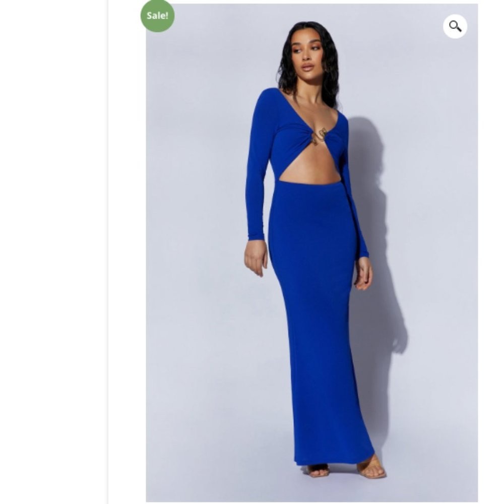 MESHKI Mehlika Cut Out Maxi Dress With Hardware